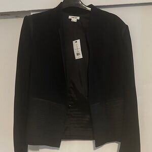 Helmut Lang Women's Black Blazer with Ribbed Hem